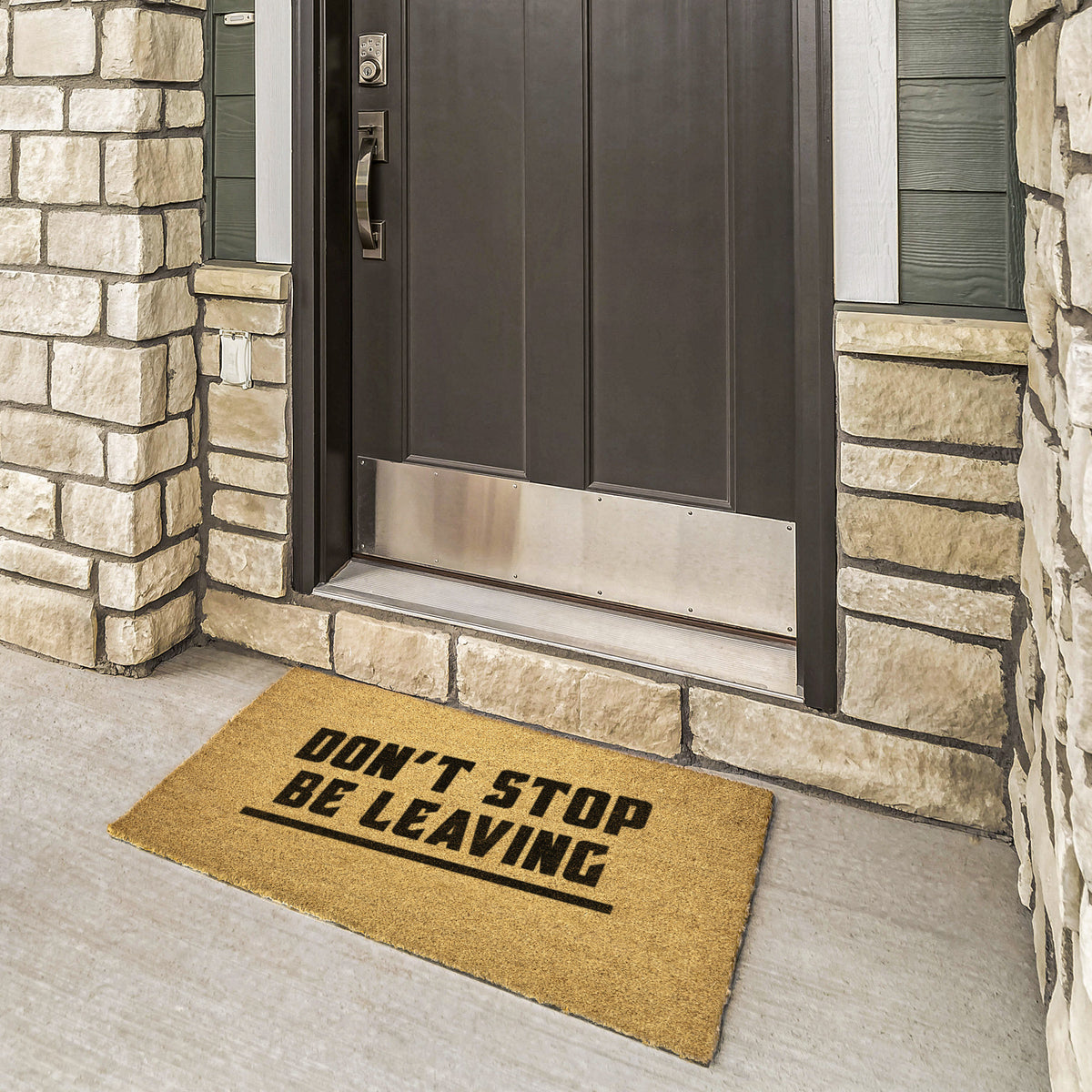 Don't Stop Be Leaving, Funny Door mat, Welcome Mat, Doormat, F unny Gift, Home Doormat, House Warming Gift, Closing Gift, Door Rug