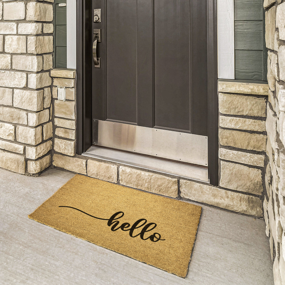 Hello Script Housewarming Gift, Hello Welcome Mat, Hello There Script Doormat, Coir Outdoor Welcome Mat, Custom Doormat, New Home