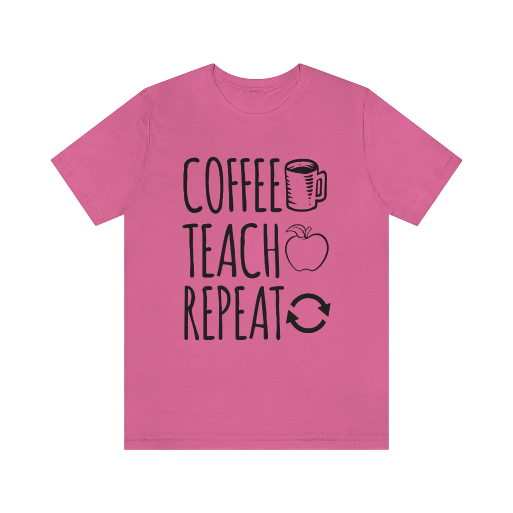 Coffee Teach Repeat Rae Dunn Inspired Unisex T-Shirt