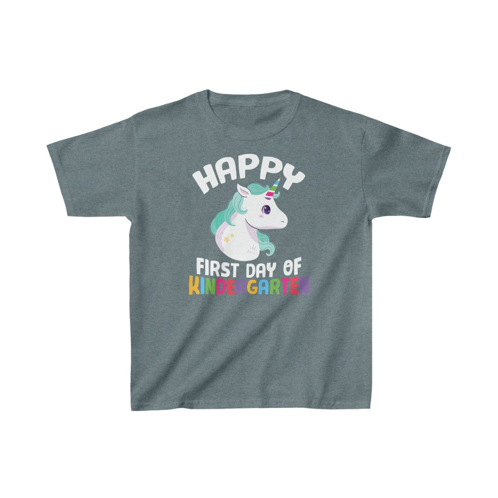 Happy First Day of Kindergarten Unicorn shirt for back to school