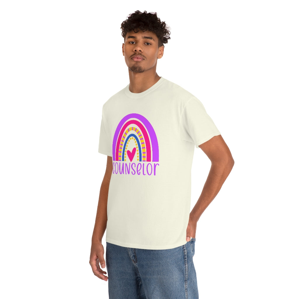 School Counselor Rainbow Shirt
