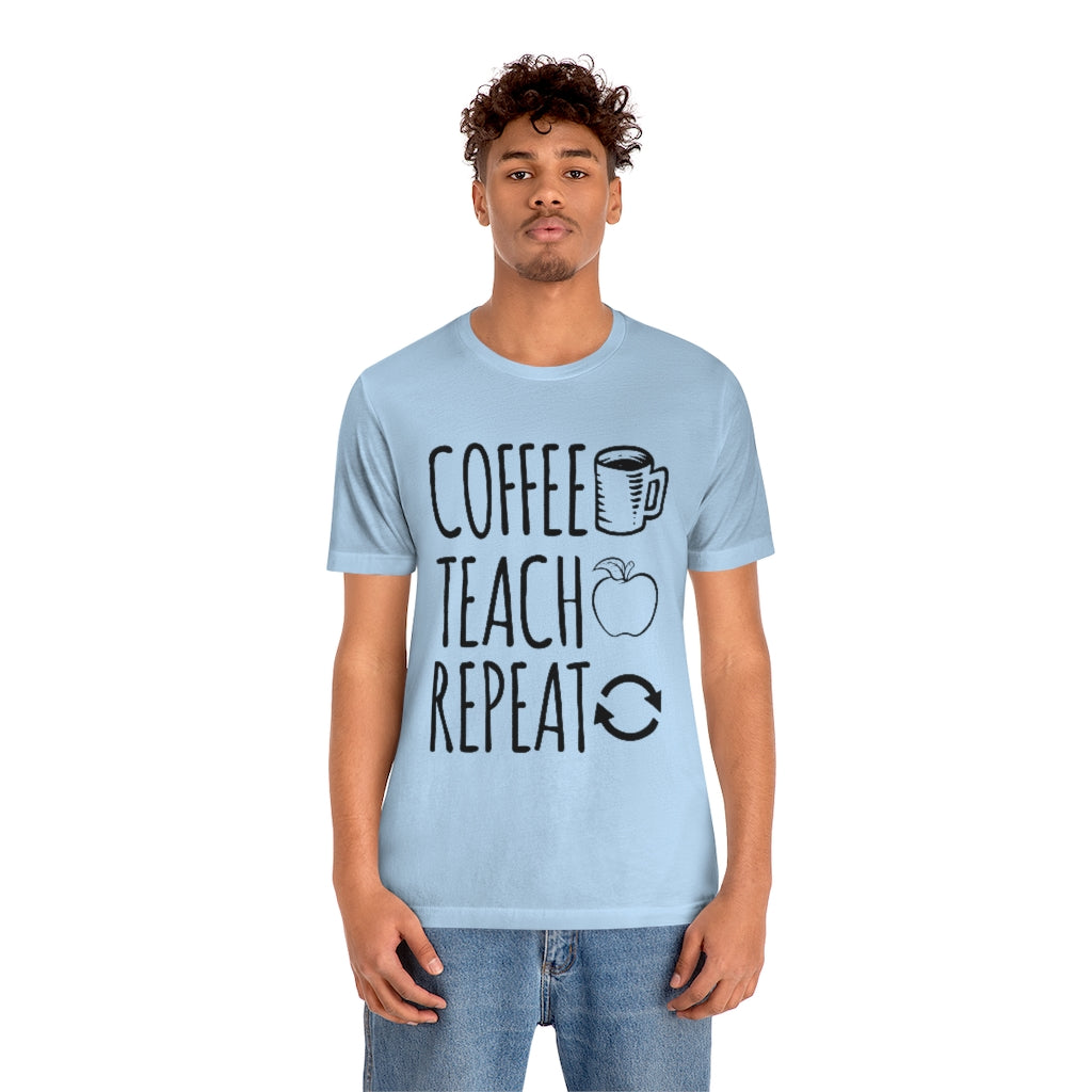 Coffee Teach Repeat Rae Dunn Inspired Unisex T-Shirt