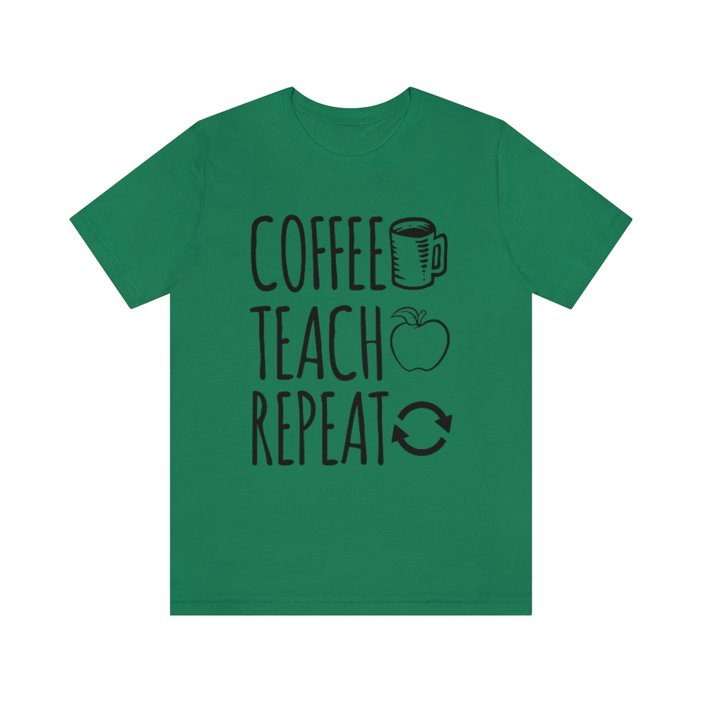 Coffee Teach Repeat Rae Dunn Inspired Unisex T-Shirt