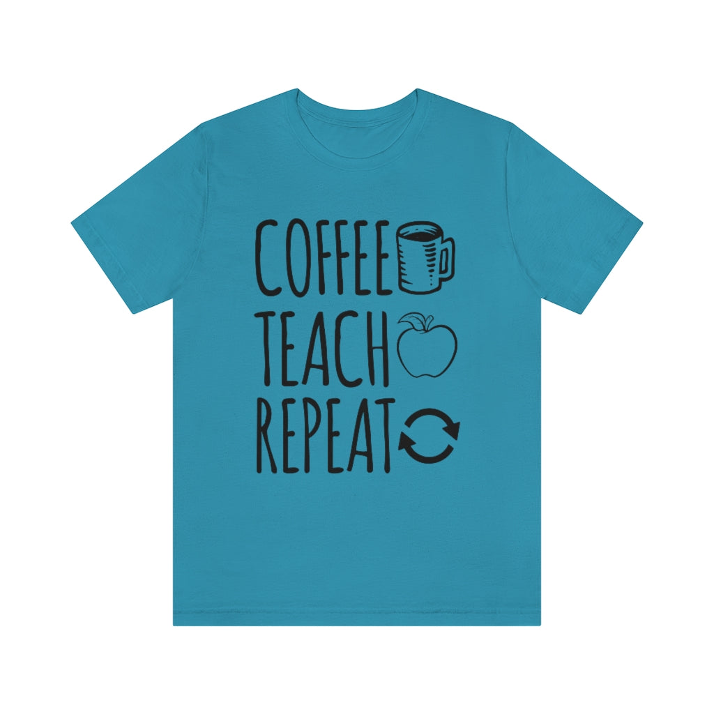 Coffee Teach Repeat Rae Dunn Inspired Unisex T-Shirt