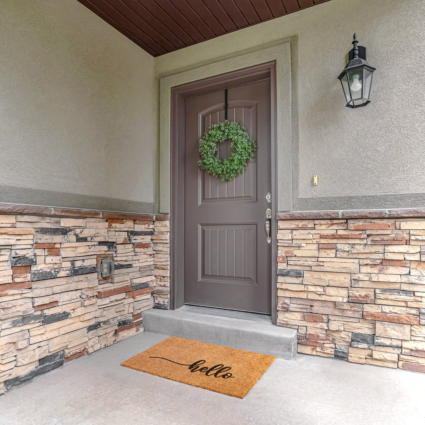 Hello Script Housewarming Gift, Hello Welcome Mat, Hello There Script Doormat, Coir Outdoor Welcome Mat, Custom Doormat, New Home