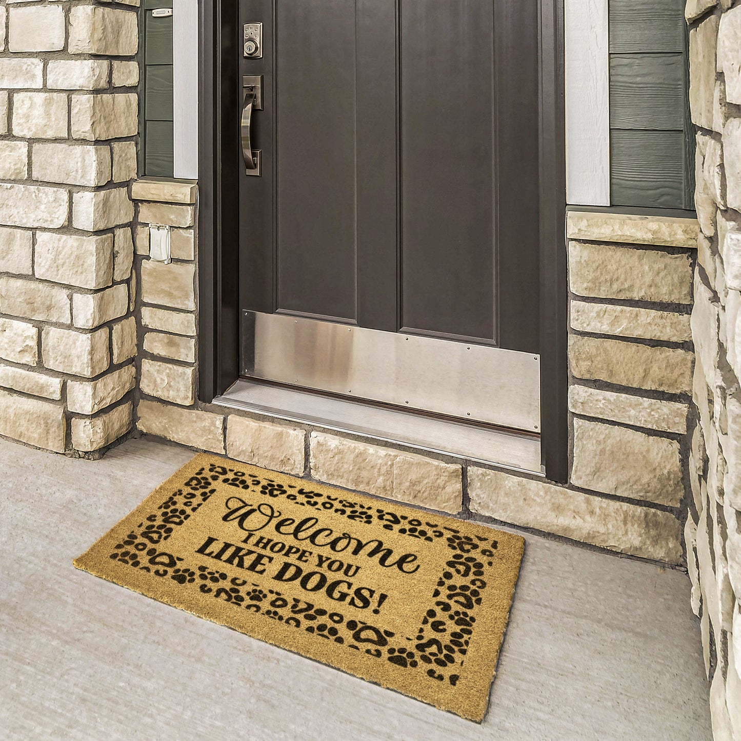 Hope You Like Dogs Welcome Mat, Perfect Gift for Dog Owner, Paw Prints Pet Lover, Personalized Doormat, Housewarming Gift