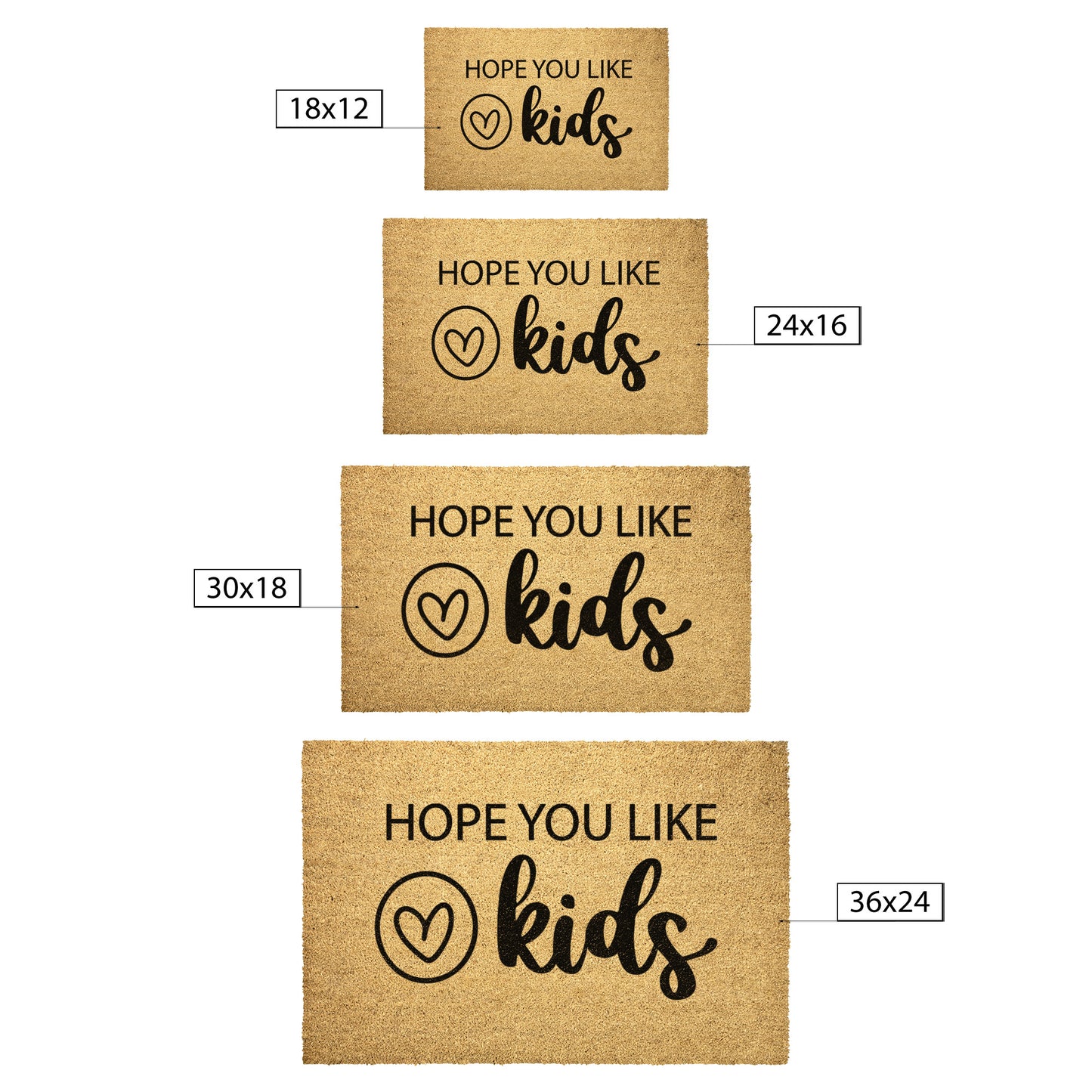 Just So You KKids in Here Doormat, Heart Door mat for Kids Doormat, Country Life,  Gifts for Her, Gifts for Mom, Funny Doormat for Moms