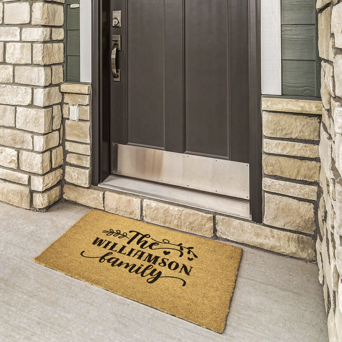 Personalized Family Doormat with Custom Last Name, Birthday Gift, New Home Gift, Front Door Custom Welcome Mat, Welcome Door Mat, Home Decor, Housewarming Gift