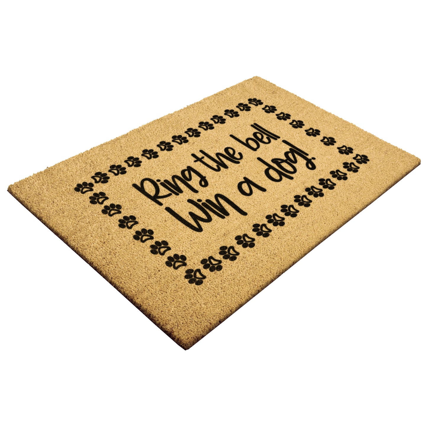 Ring the Bell Win a Dog Door Mat, Perfect Entry Mat for Every Dog Lover's Home, Housewarming Gift