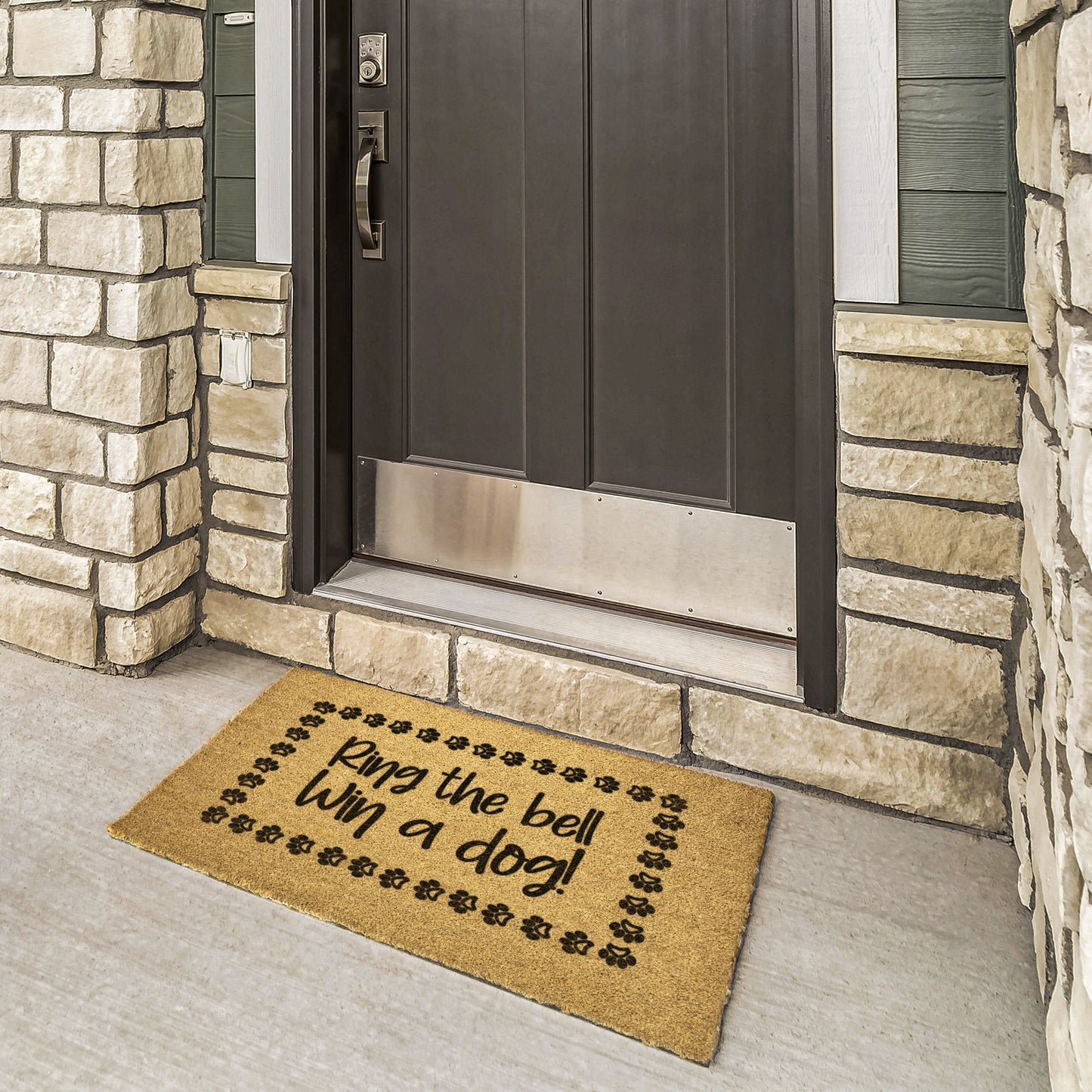 Ring the Bell Win a Dog Door Mat, Perfect Entry Mat for Every Dog Lover's Home, Housewarming Gift