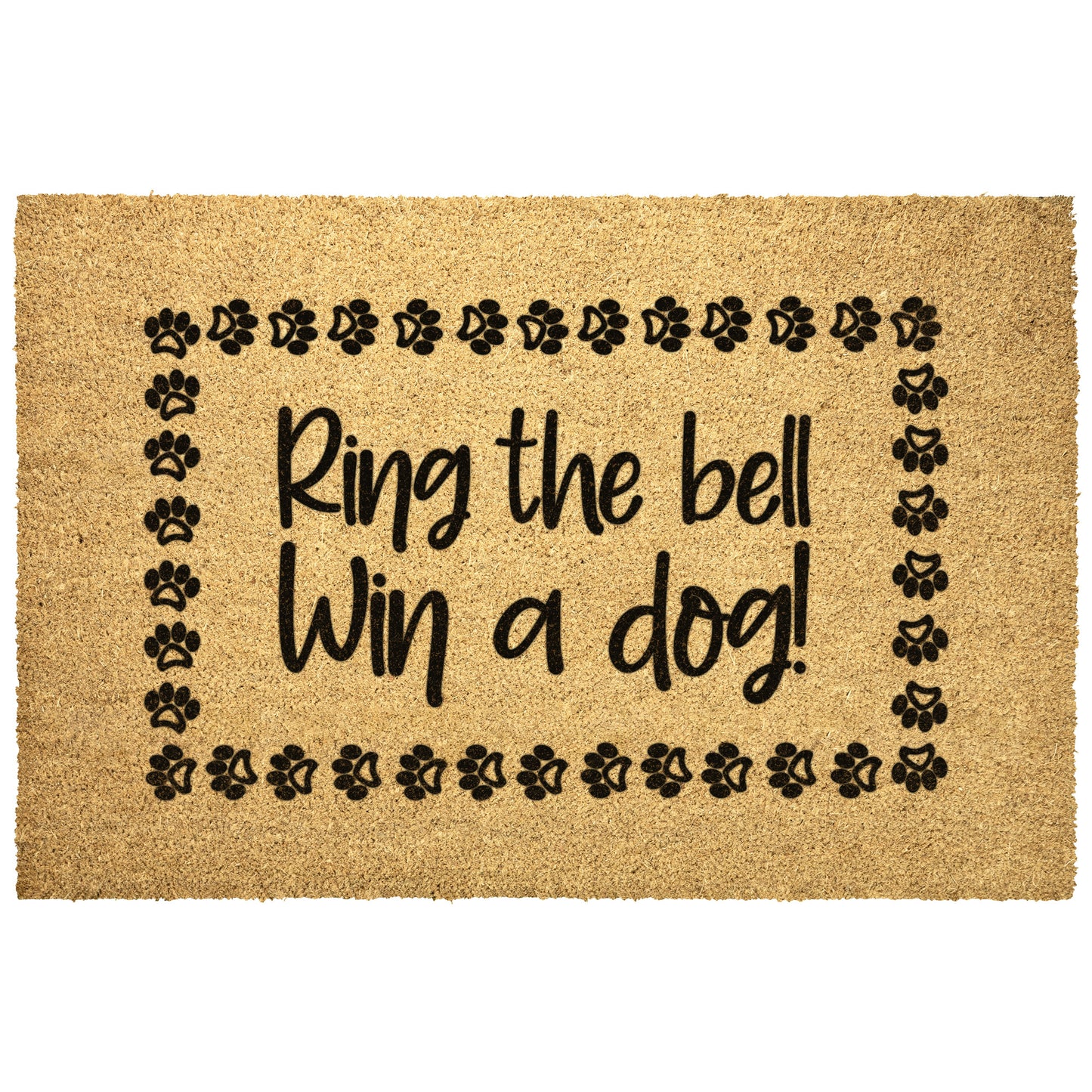 Ring the Bell Win a Dog Door Mat, Perfect Entry Mat for Every Dog Lover's Home, Housewarming Gift