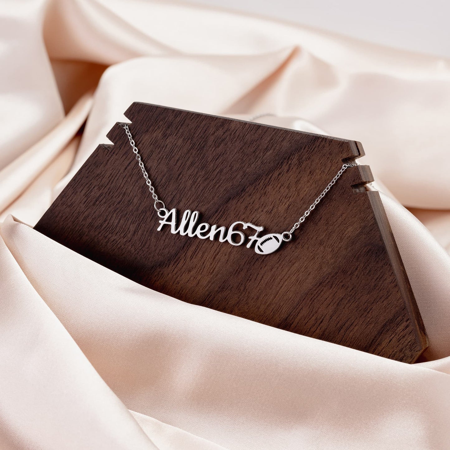 Sports Mom Necklace with Custom Name, Sports Grandma, Mother's Day gift, Personalized Jewelry For Sports Athlete, Mom Gift