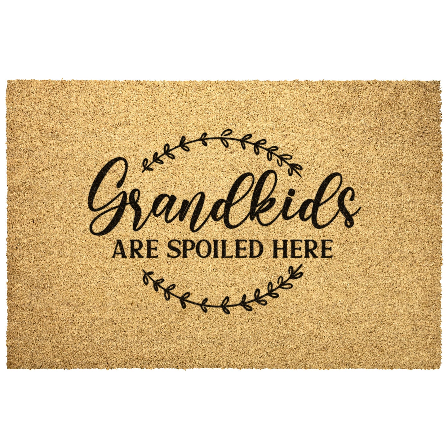 There's No Place Like Grandkids Spoiled Here, Grandparents Day Gift , Welcome Door Mat, Home Doormat, Fathers Day, Mothers Day