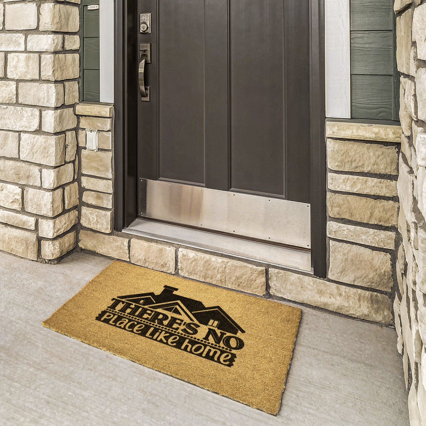 There's No Place Like Home, Mother's Day Gift, Welcome Door Mat, Home Doormat, Father's Day, Grandparents gift