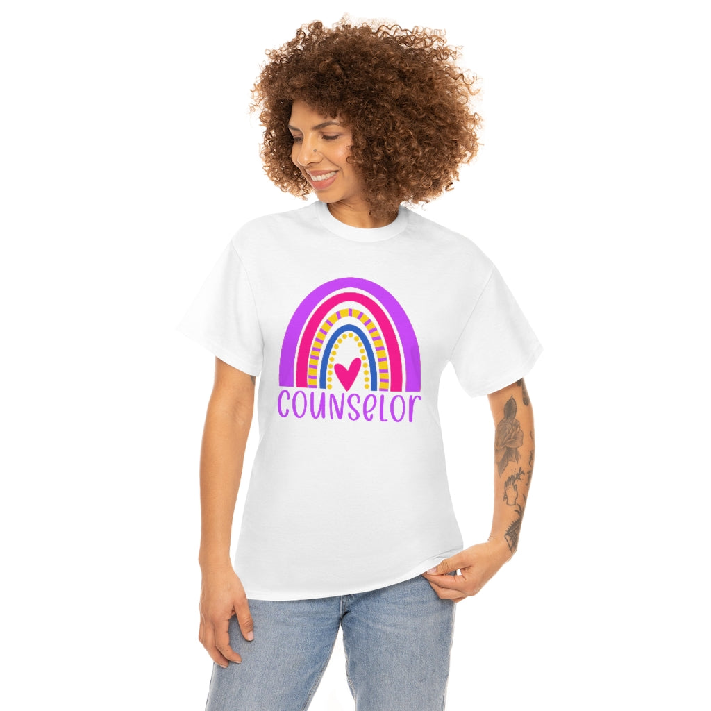 School Counselor Rainbow Shirt