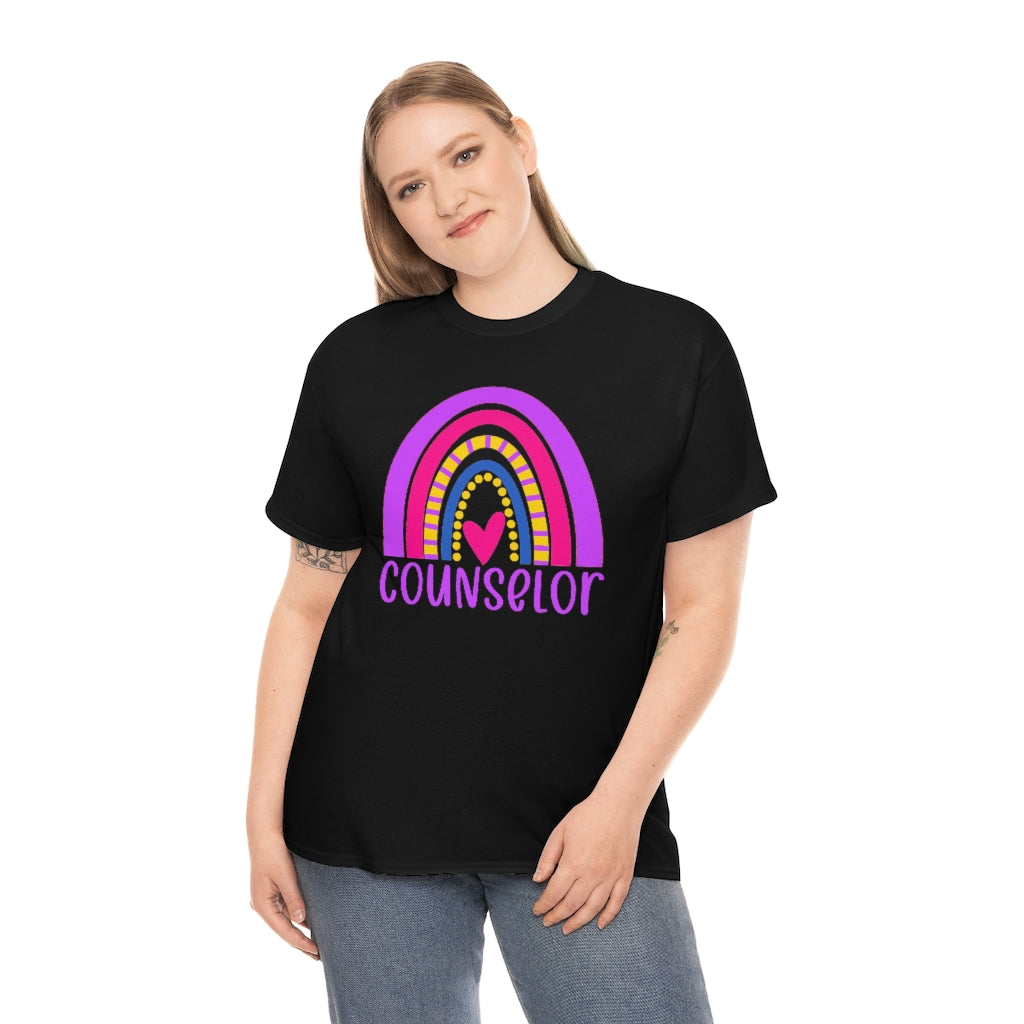 School Counselor Rainbow Shirt