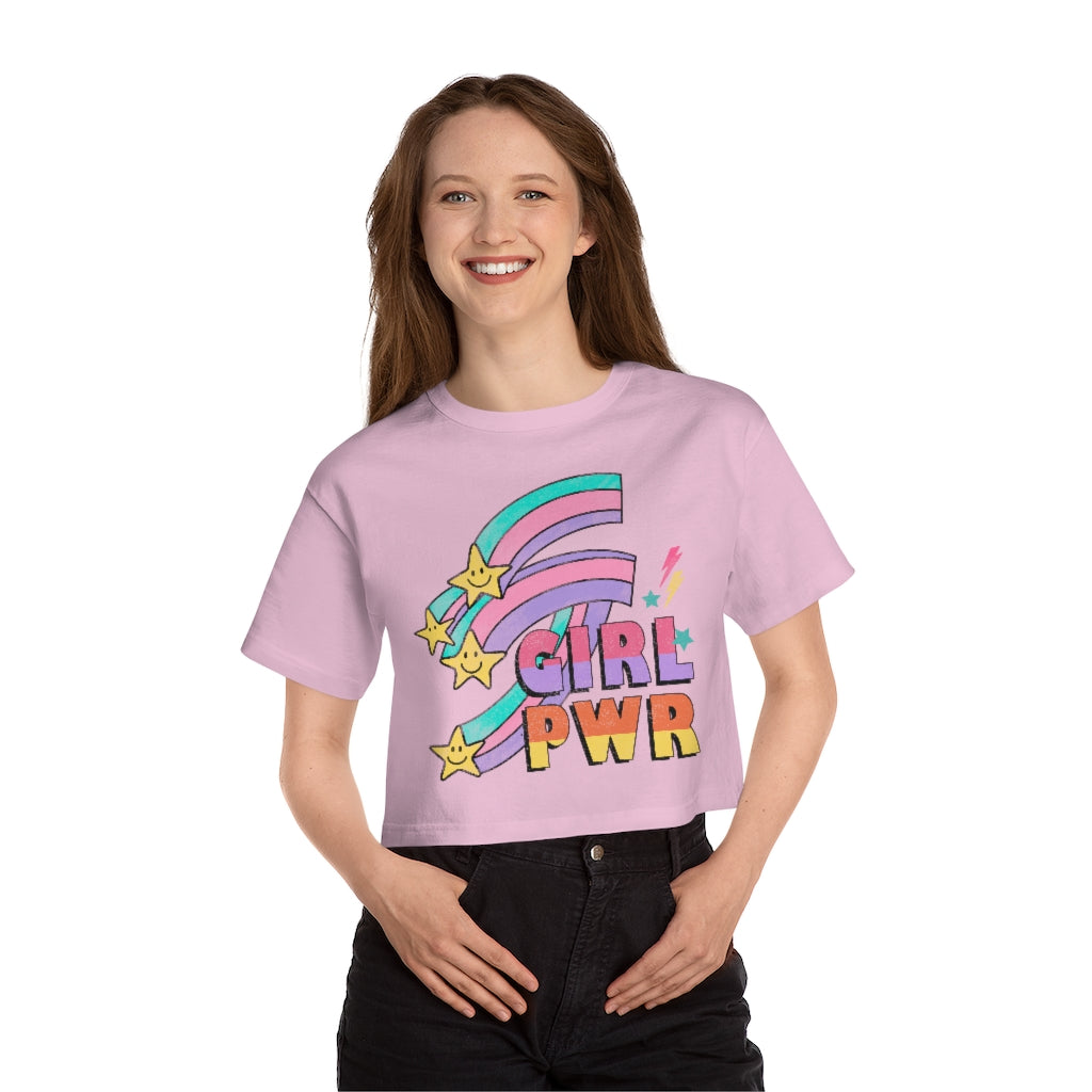Girl Pwr (Power) Stars Cropped T-shirt