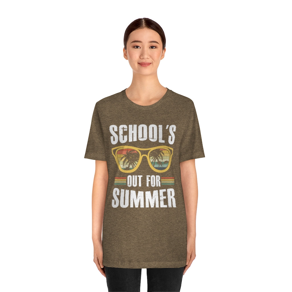 School's Out For Summer Male Teacher T-Shirt Unisex Sizing