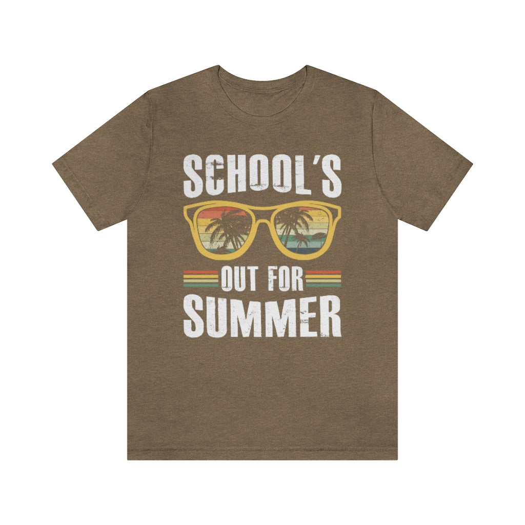 School's Out For Summer Male Teacher T-Shirt Unisex Sizing