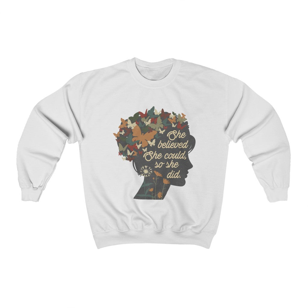 She Believed She Could So She Did Boho Sweatshirt
