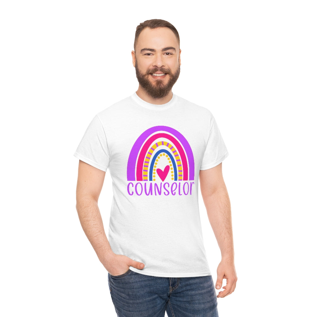 School Counselor Rainbow Shirt