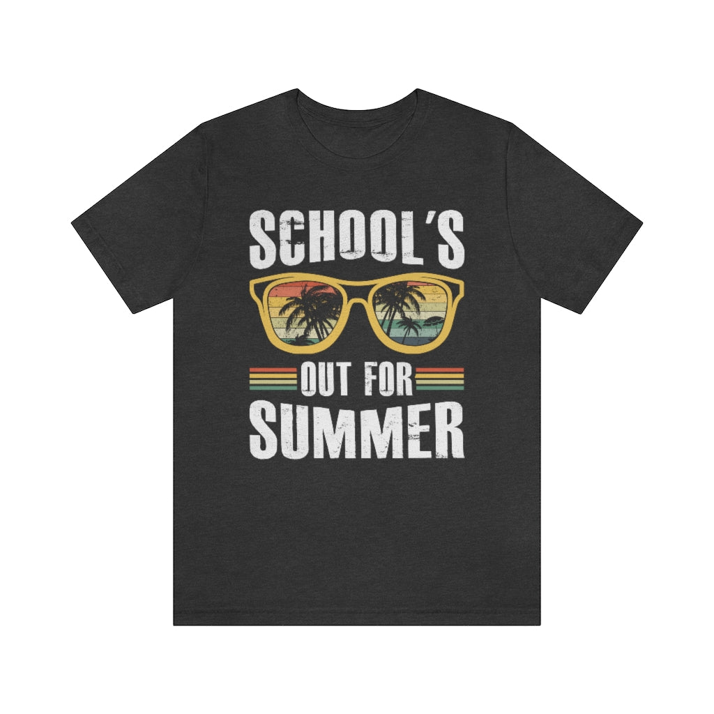 School's Out For Summer Male Teacher T-Shirt Unisex Sizing