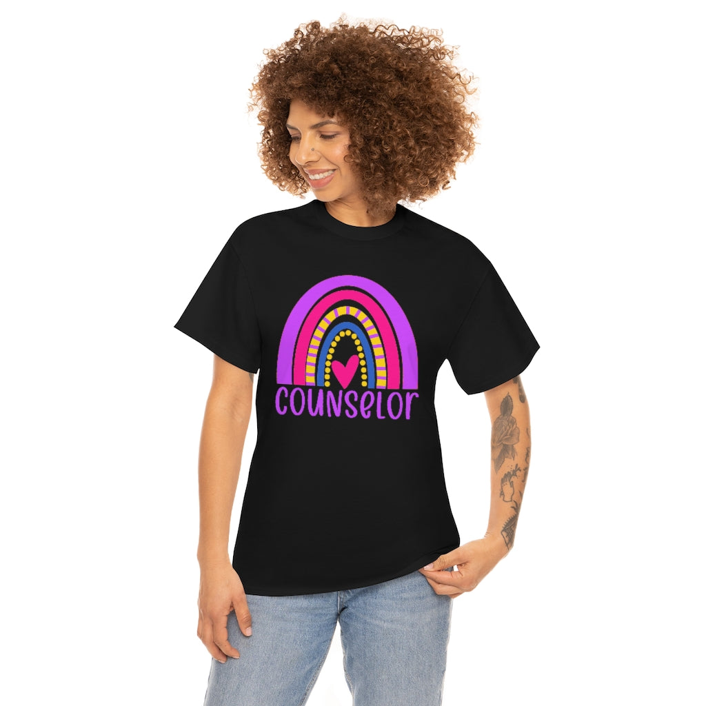 School Counselor Rainbow Shirt