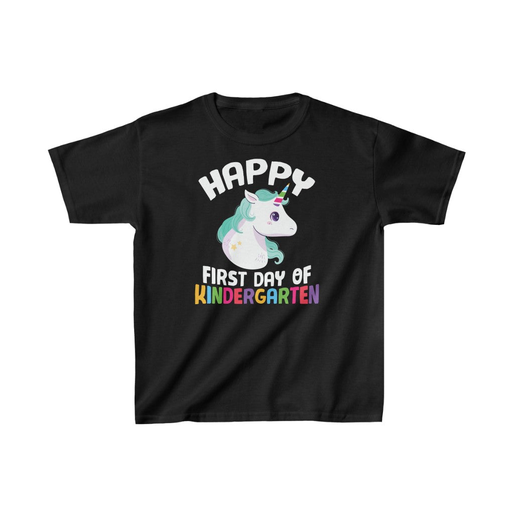 Happy First Day of Kindergarten Unicorn shirt for back to school