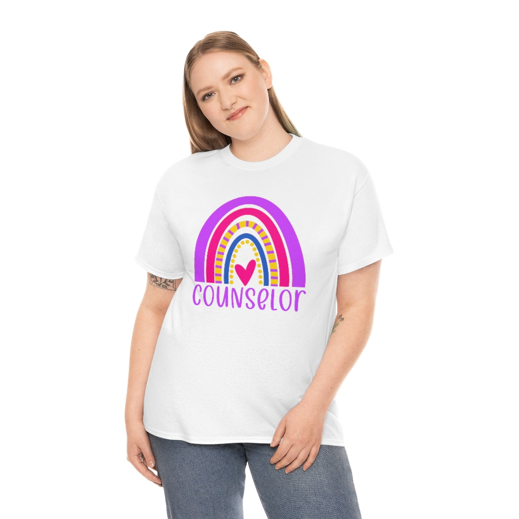 School Counselor Rainbow Shirt
