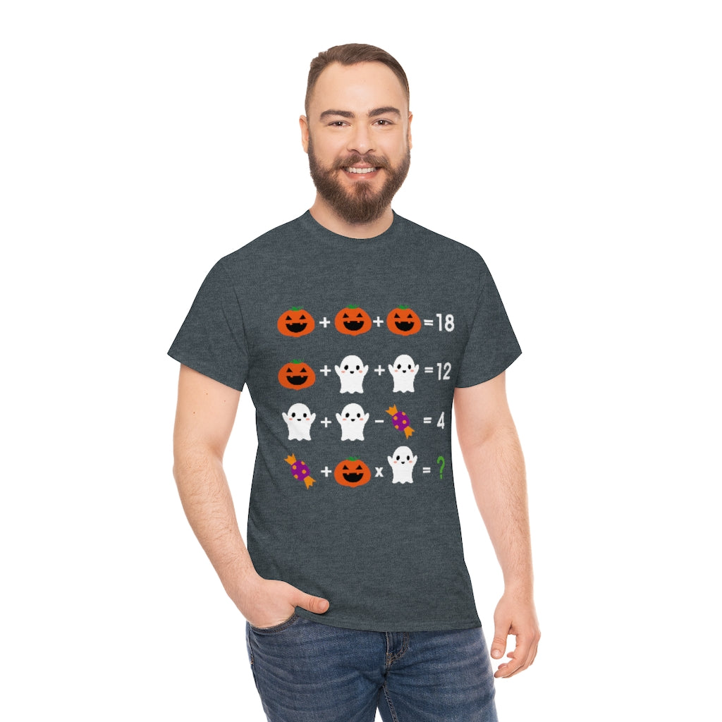 Math Equation Riddle Halloween shirt for teachers