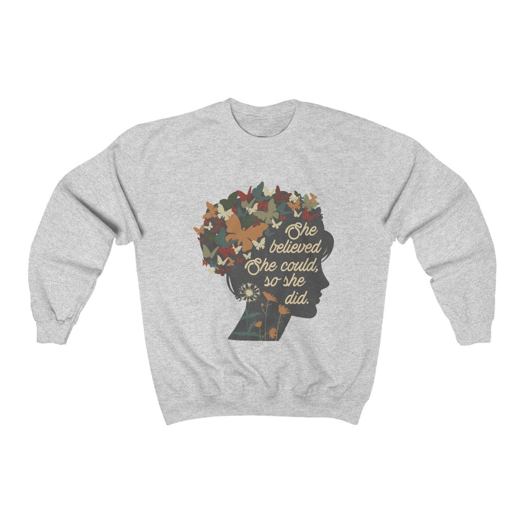 She Believed She Could So She Did Boho Sweatshirt