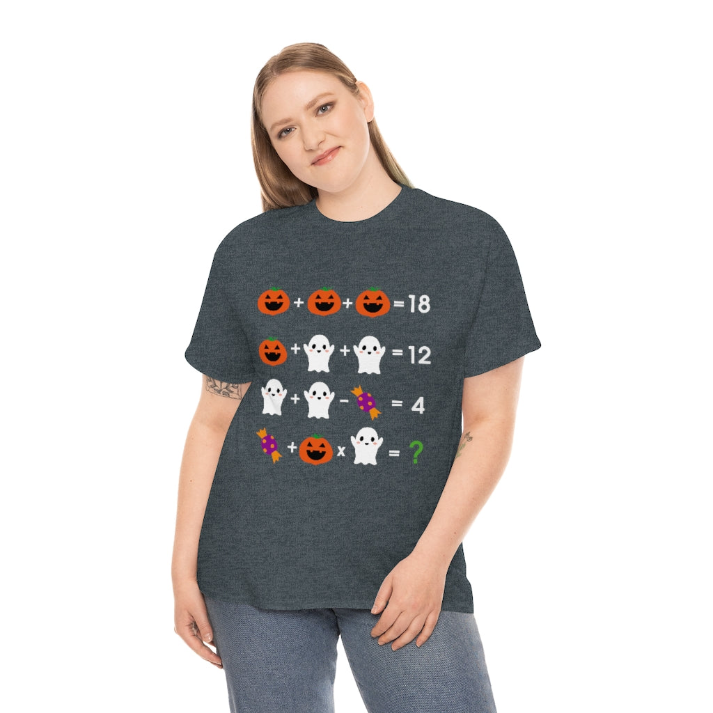 Math Equation Riddle Halloween shirt for teachers