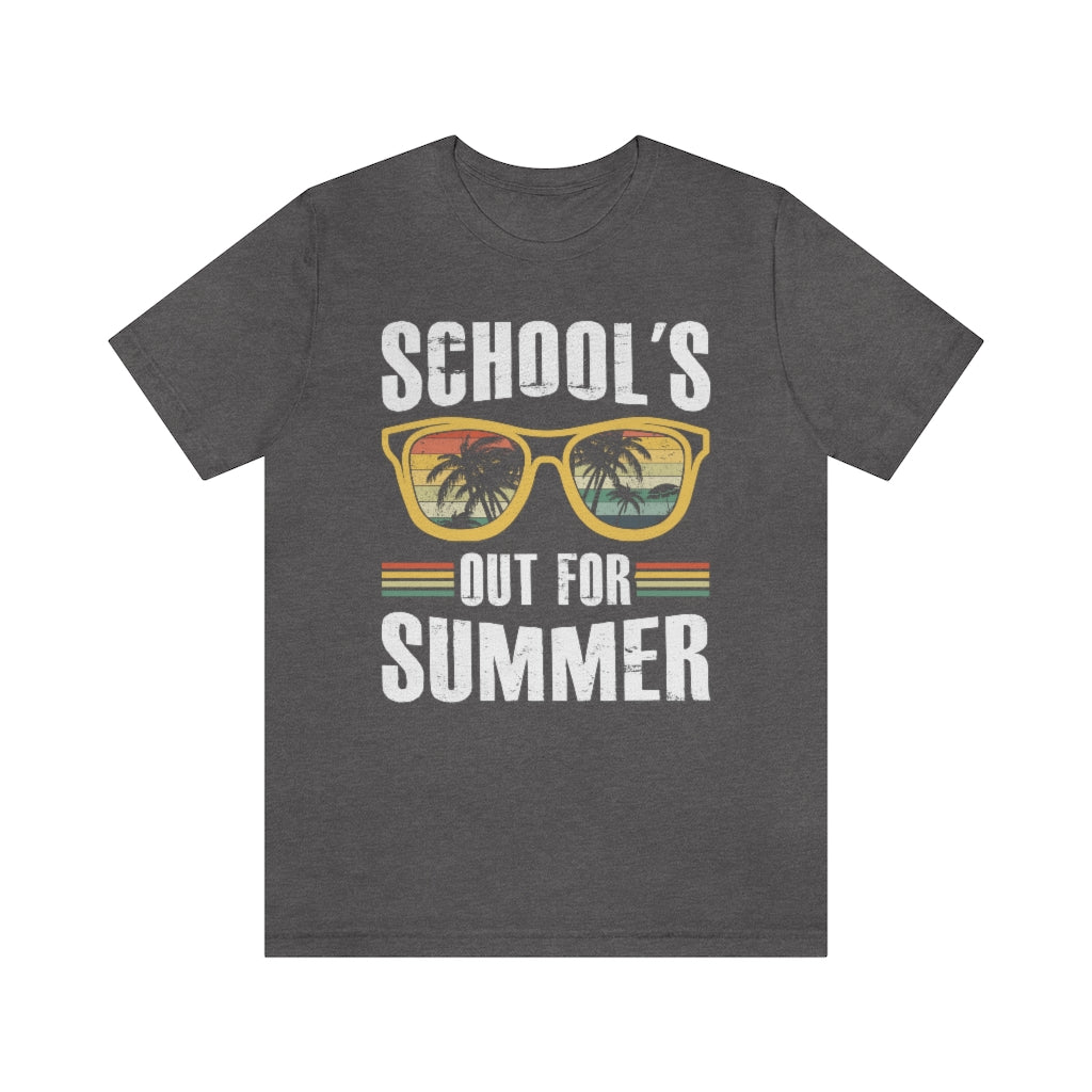 School's Out For Summer Male Teacher T-Shirt Unisex Sizing