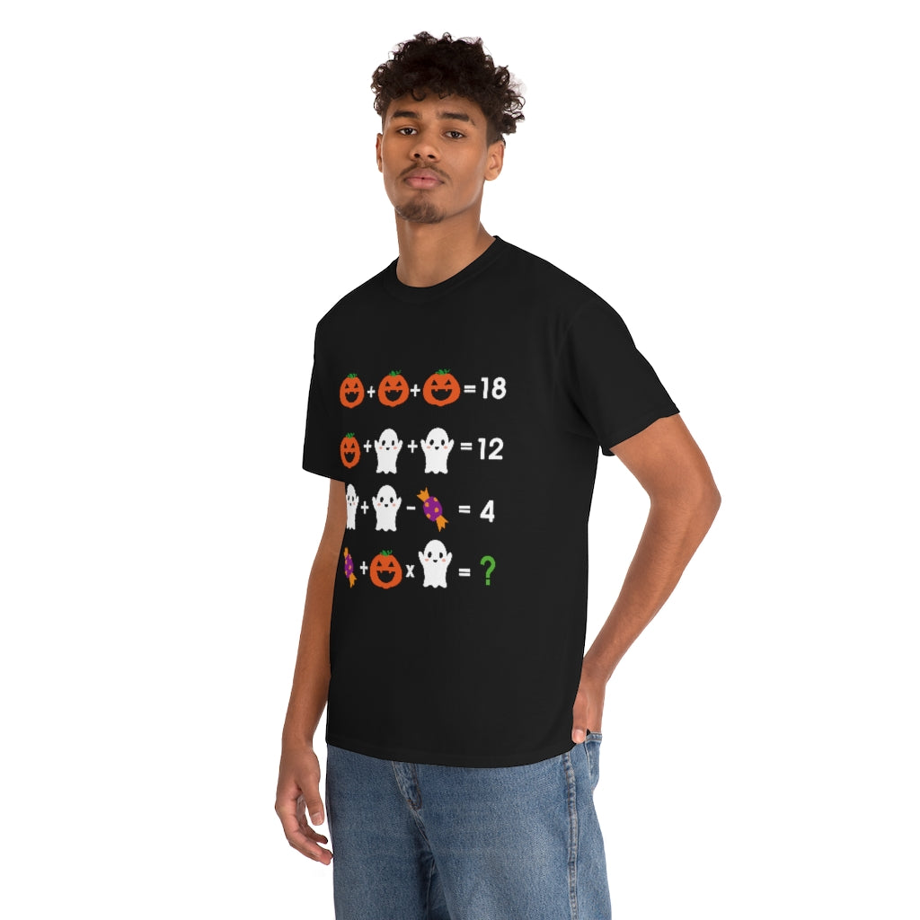 Math Equation Riddle Halloween shirt for teachers