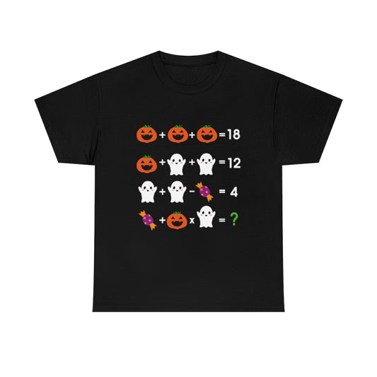 Math Equation Riddle Halloween shirt for teachers
