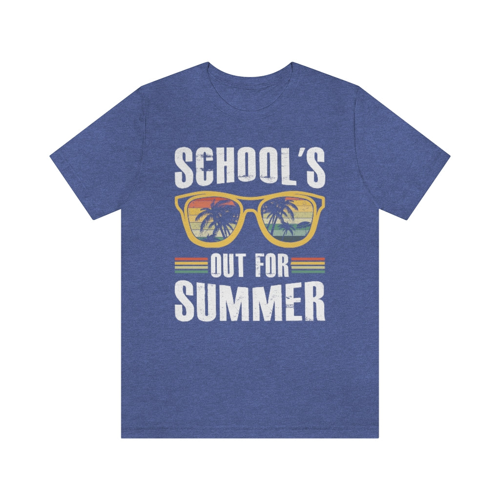 School's Out For Summer Male Teacher T-Shirt Unisex Sizing