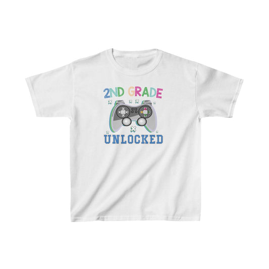 2nd grade unlocked, video gamer back to school shirt