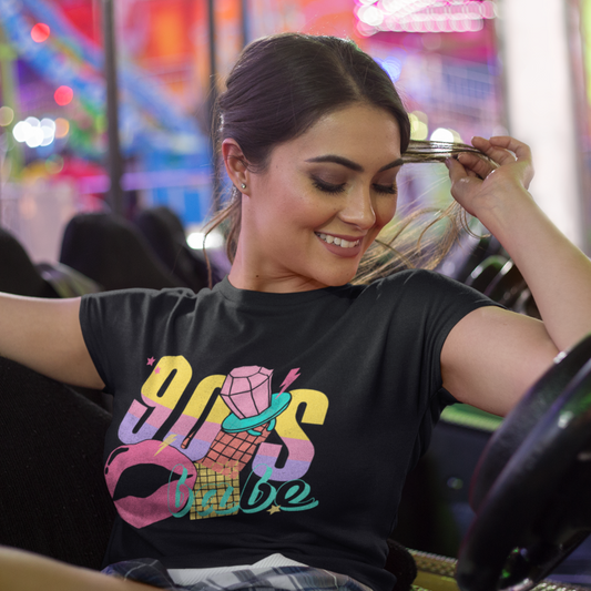 90's Babe cropped Retro T-shirt