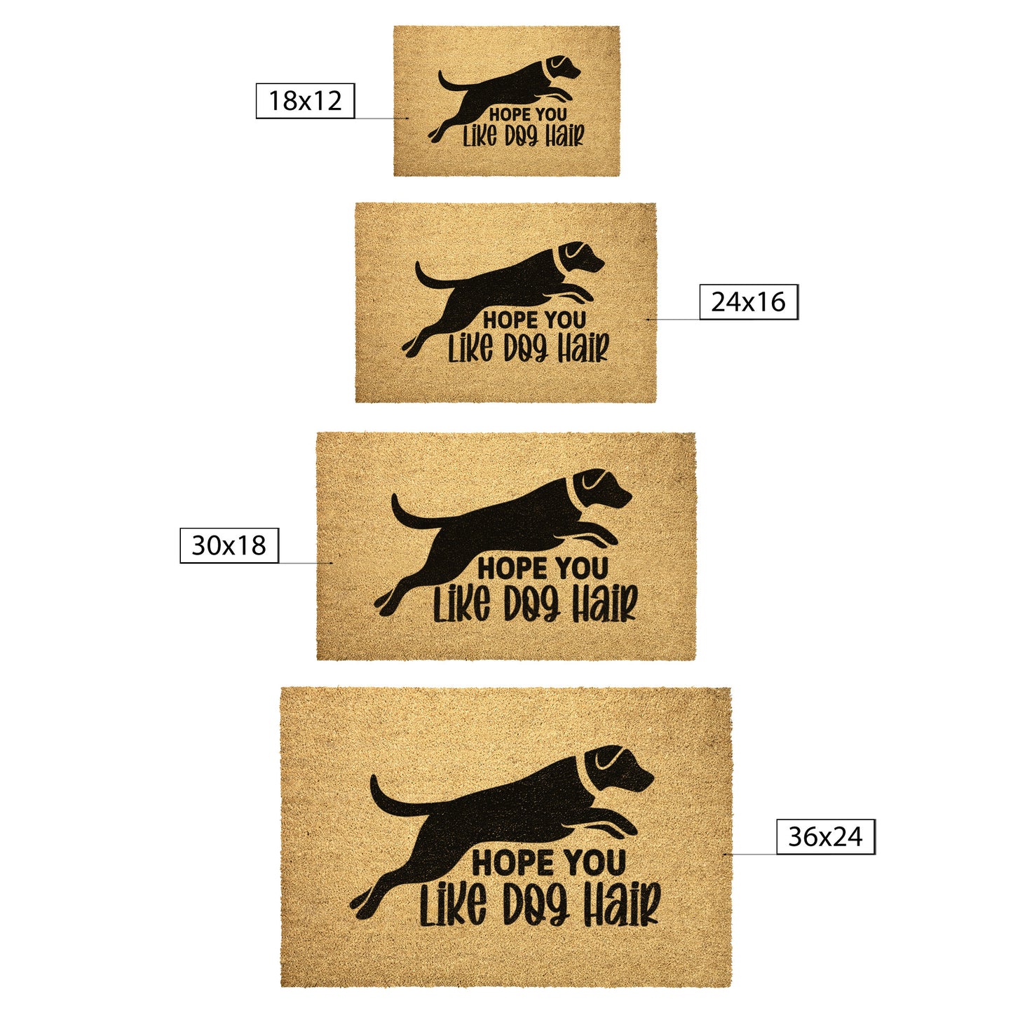 Hope you like dog hair doormat, Hope You Like Dogs Doormat, Funny Welcome Mat, home decor, funny doormat, Dog Mom Gift