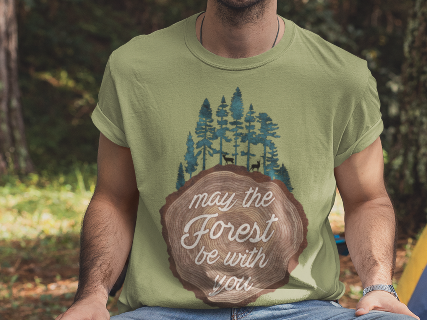 May the Forest Be With You Punny Unisex T-shirt