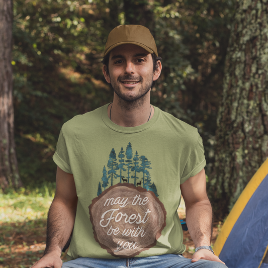 May the Forest Be With You Punny Unisex T-shirt