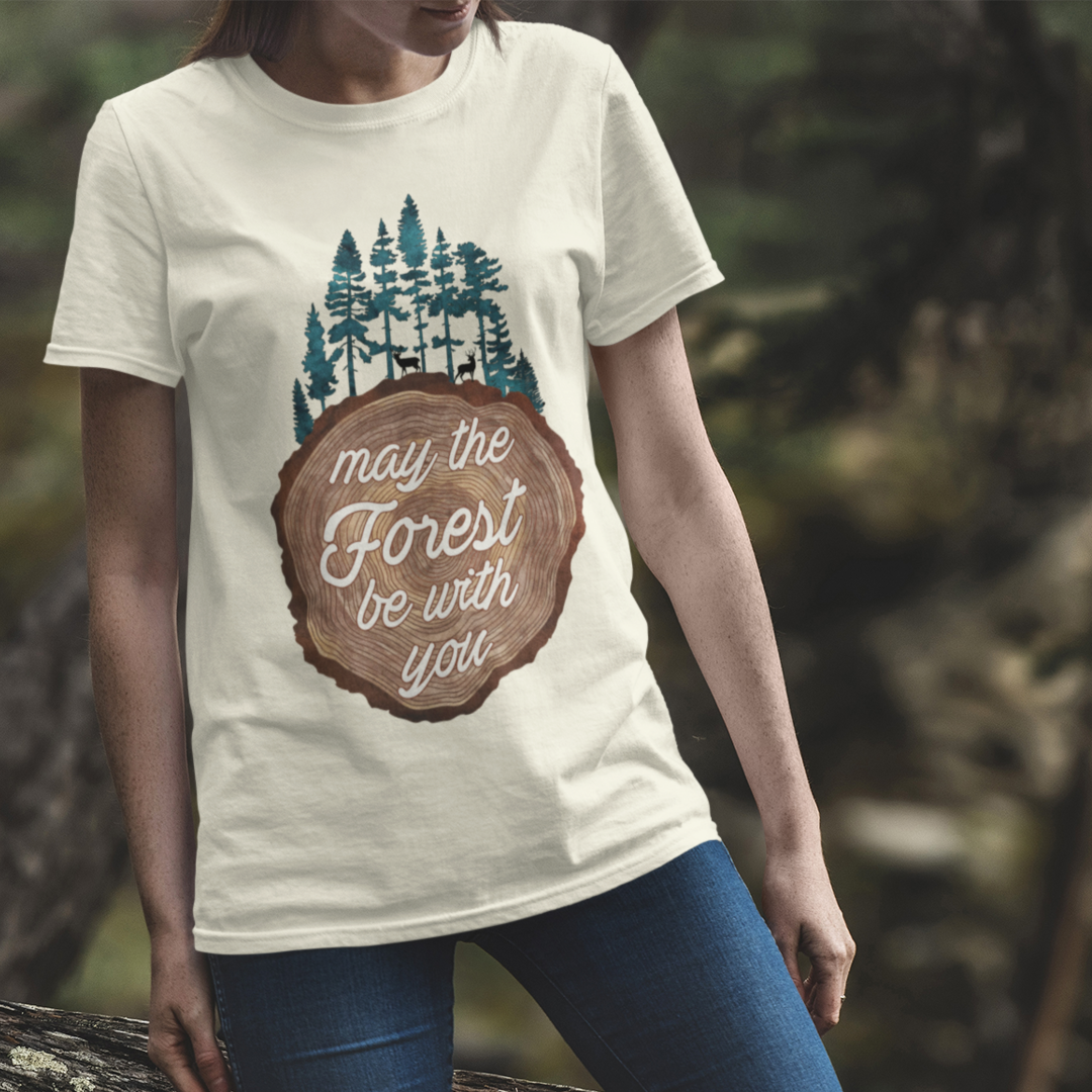 May the Forest Be With You Punny Unisex T-shirt