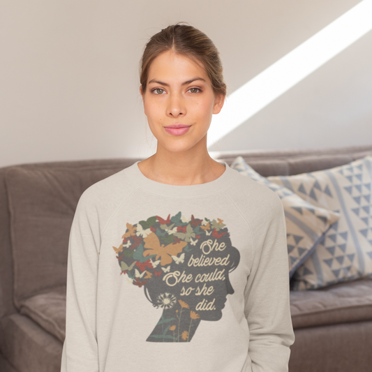She Believed She Could So She Did Boho Sweatshirt