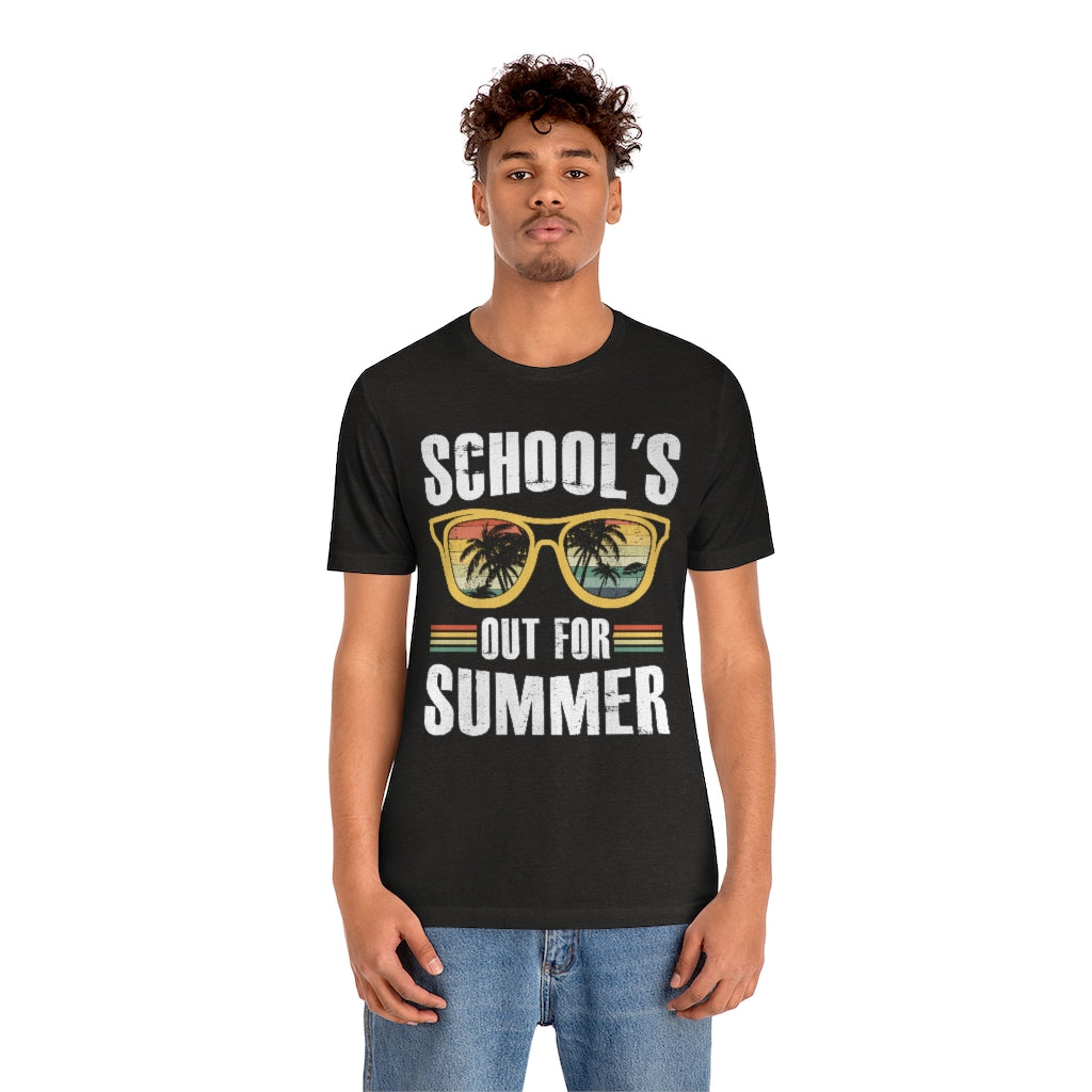 School's Out For Summer Male Teacher T-Shirt Unisex Sizing