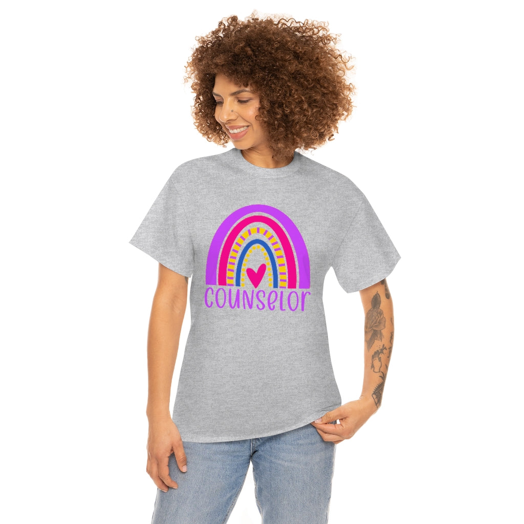 School Counselor Rainbow Shirt