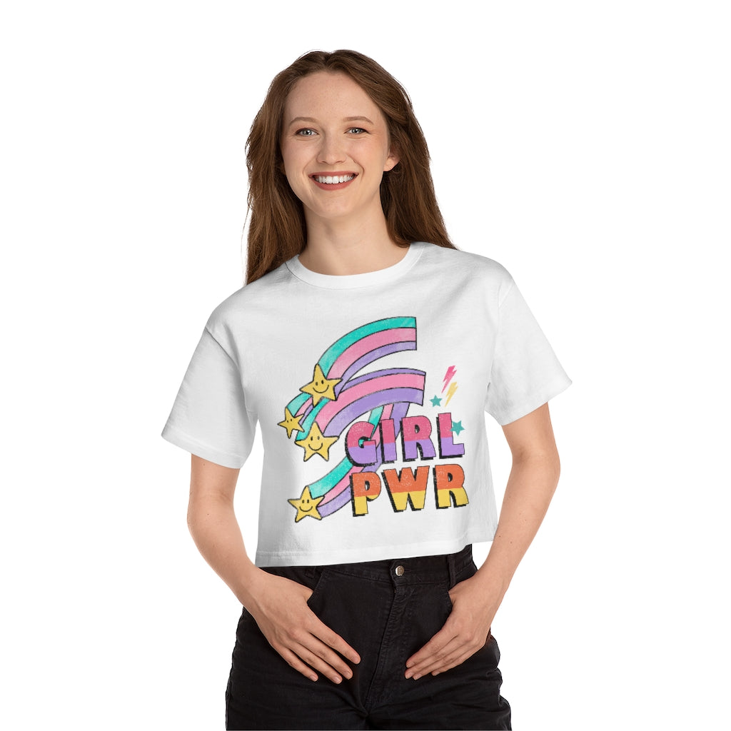 Girl Pwr (Power) Stars Cropped T-shirt