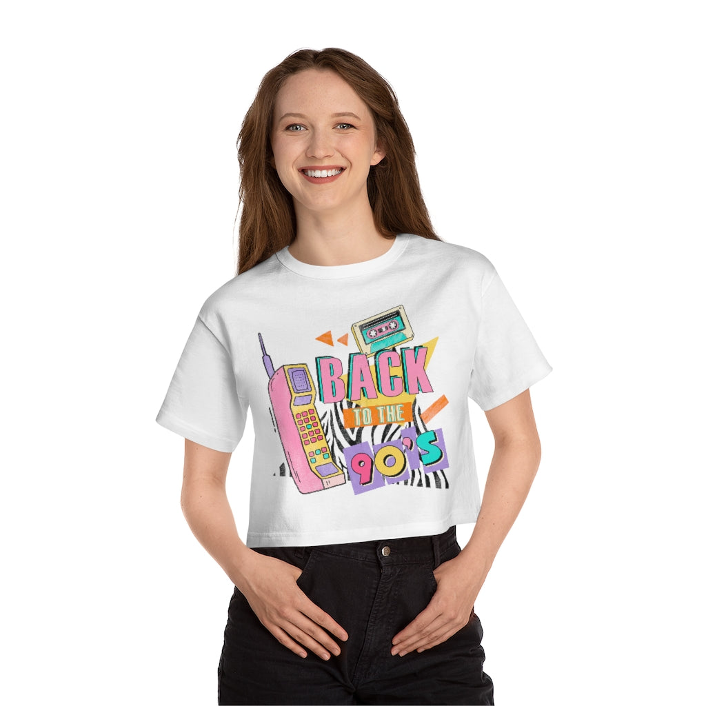 Back To 90s Retro Cropped T-shirt