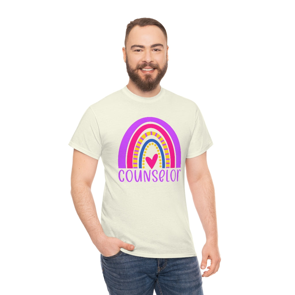 School Counselor Rainbow Shirt