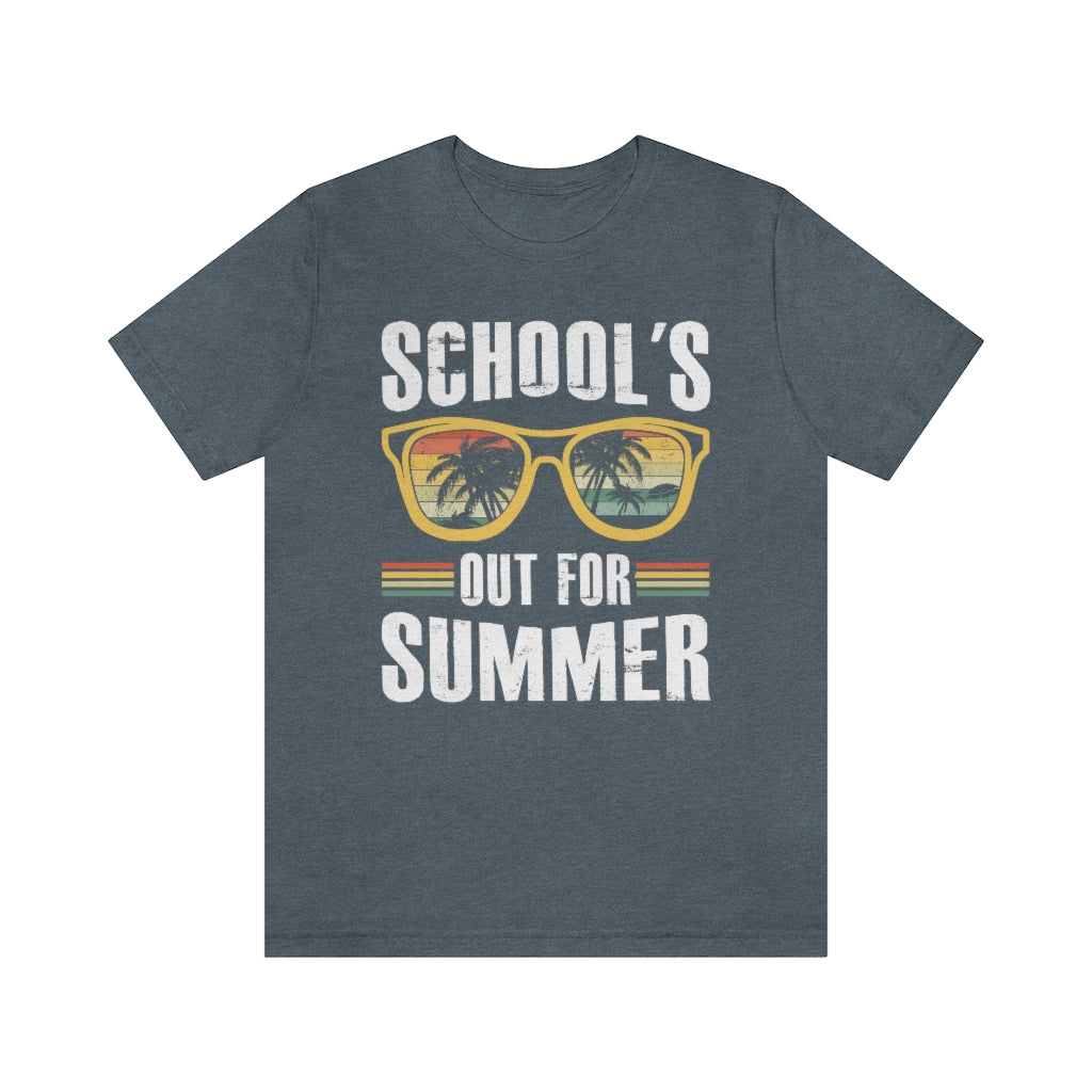 School's Out For Summer Male Teacher T-Shirt Unisex Sizing