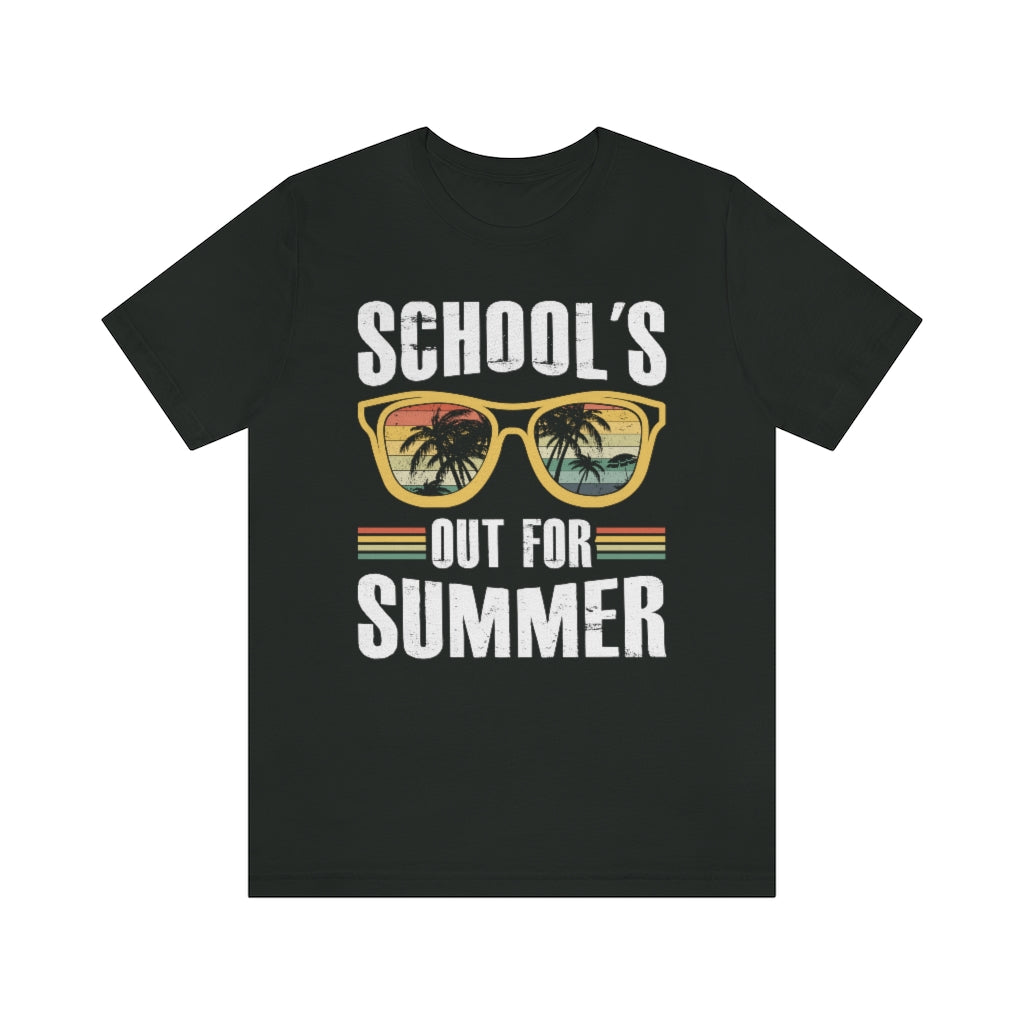 School's Out For Summer Male Teacher T-Shirt Unisex Sizing